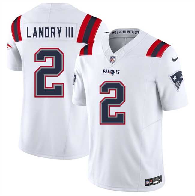Men & Women & Youth New England Patriots #2 Harold Landry III White 2025 F.U.S.E. Vapor Limited Stitched Jersey->new england patriots->NFL Jersey